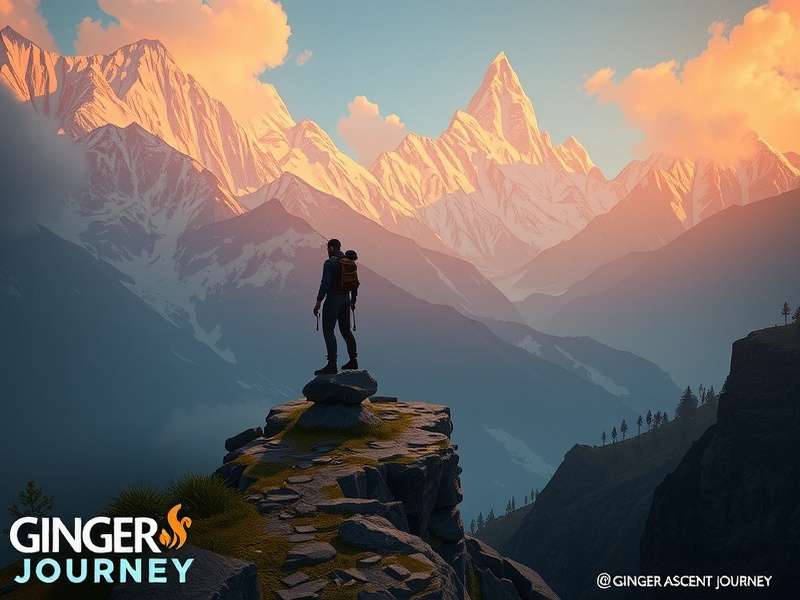Ginger Ascent Journey gameplay screenshot showing Himalayan landscapes