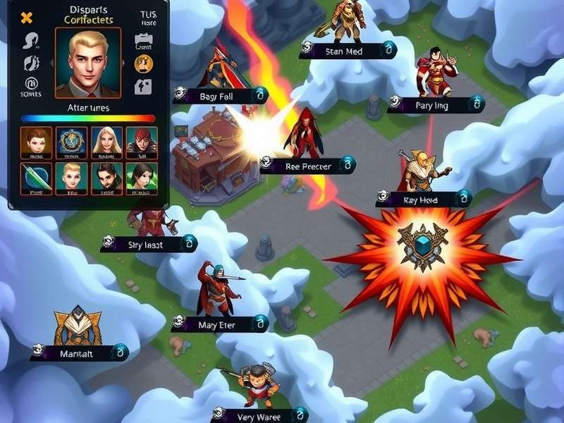 Storm Warlord battle strategy diagram showing troop placement and attack vectors