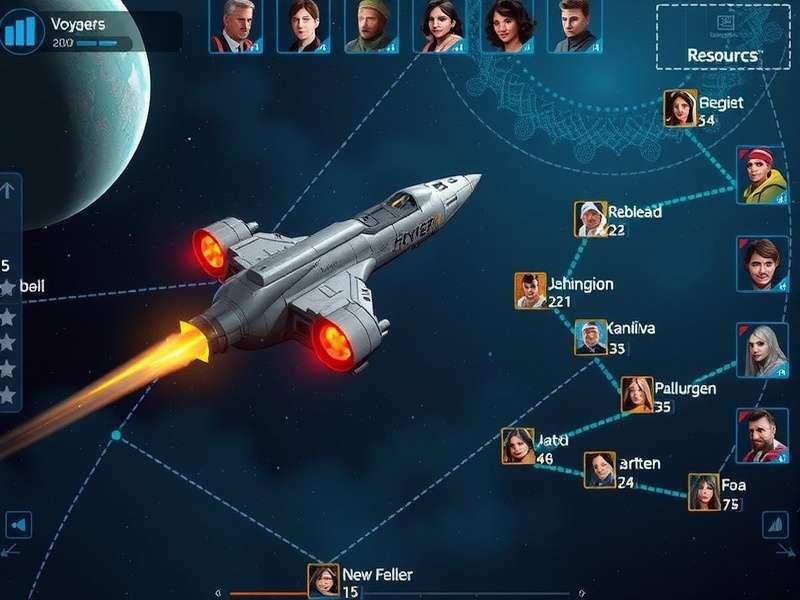 Interstellar Voyager Champion character roster showing diverse space explorers