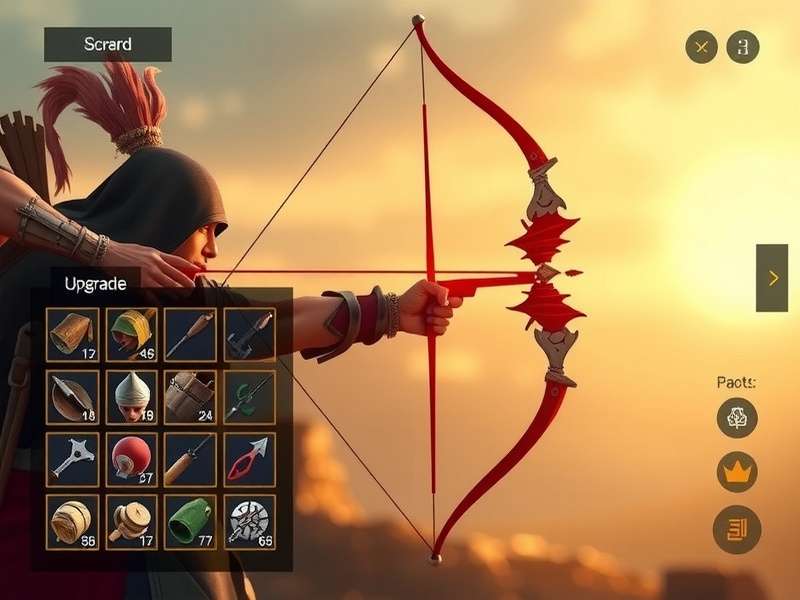 Epic Bow Warrior gameplay screenshot showing archery combat