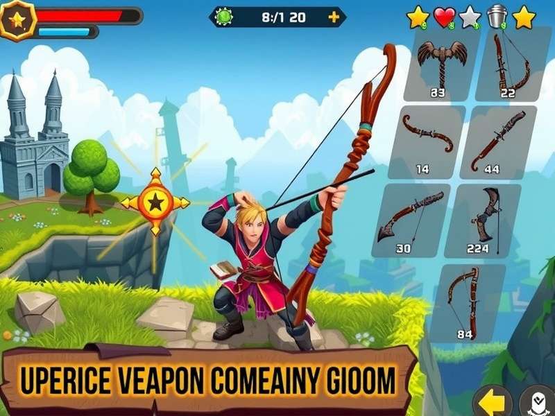 Epic Bow Warrior weapon upgrade interface
