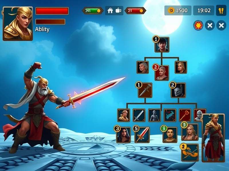 Ultimate Warrior Quest character ability tree interface