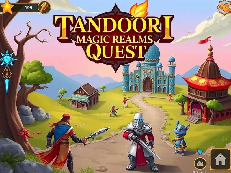 Tandoori Magic Realms Quest gameplay screenshot showing combat and UI