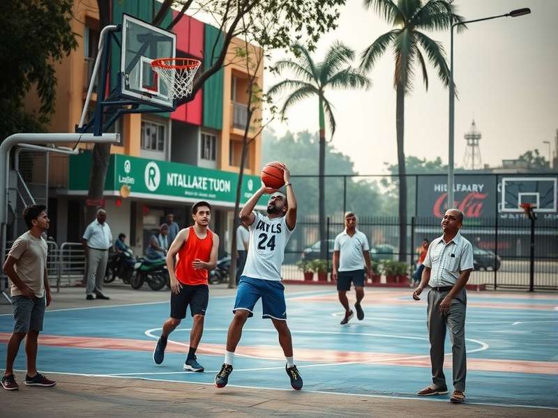 Historical evolution of Basketball Shot in Indian urban spaces