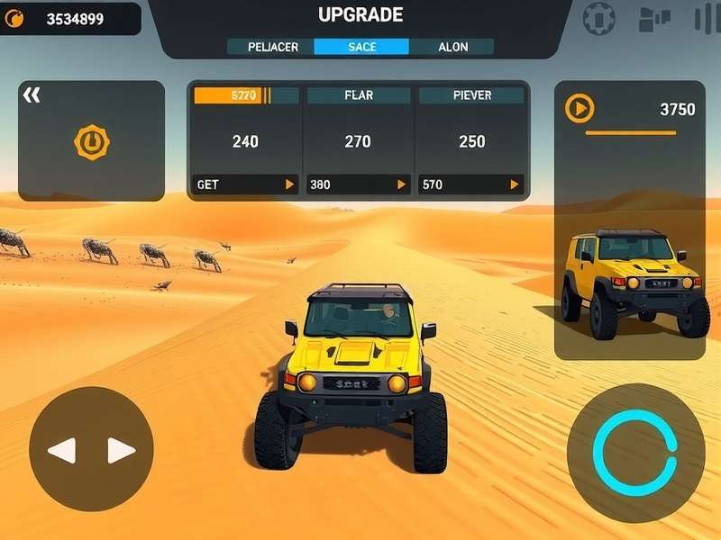 Dune Sprint Pro vehicle upgrade interface