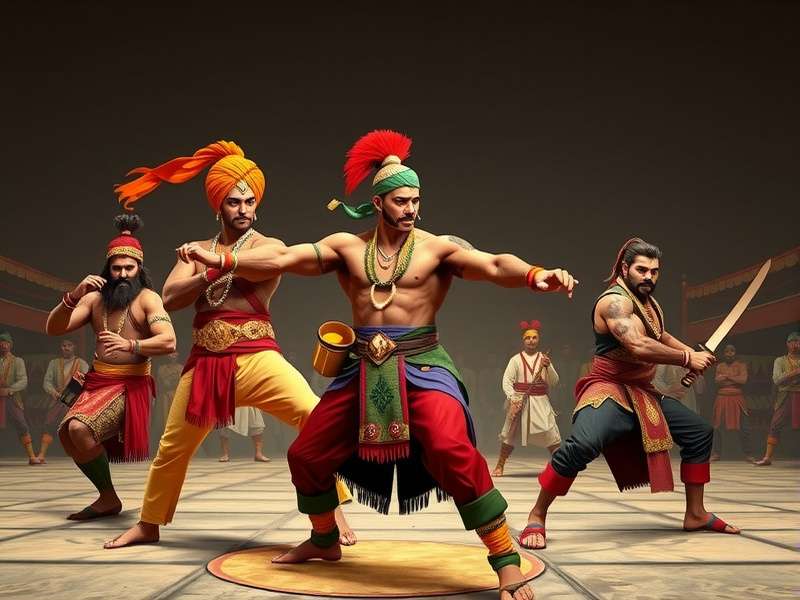 Dhoti Fighter Kingpin character selection screen showing diverse Indian warriors