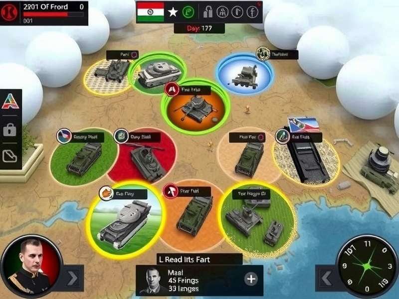 Heroes Unleashed WW2 Combat gameplay screenshot showing battlefield tactics