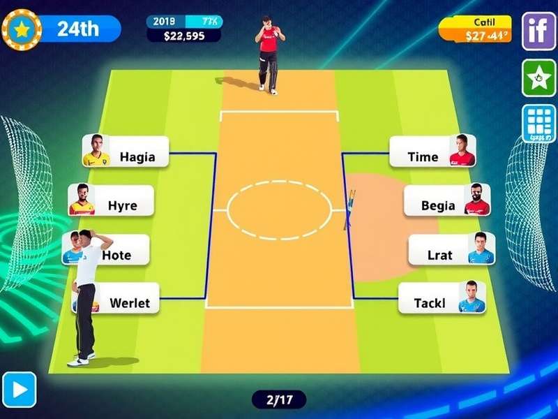 Volley Cricket Star Gameplay Interface
