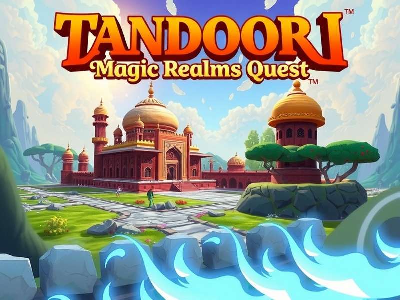 Tandoori Magic Realms Quest game cover showing magical Indian landscape
