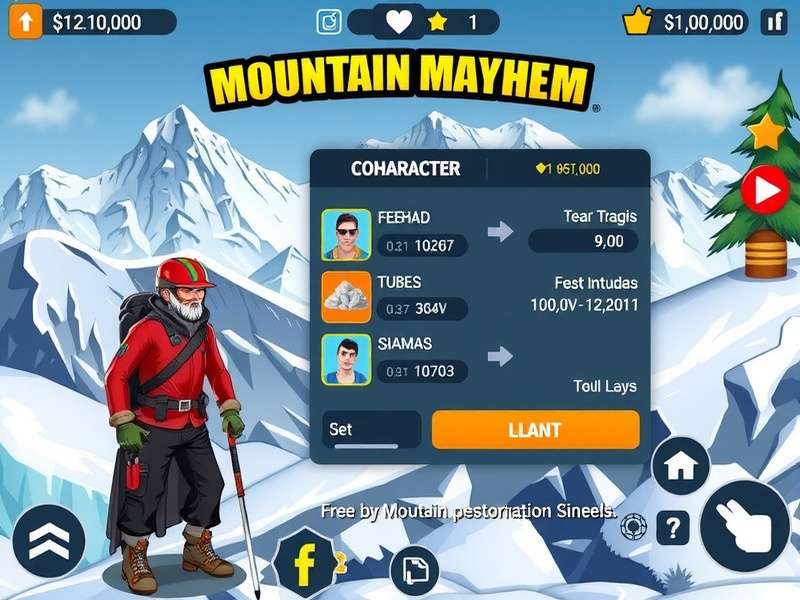Mountain Mayhem high altitude environment with snow and ice