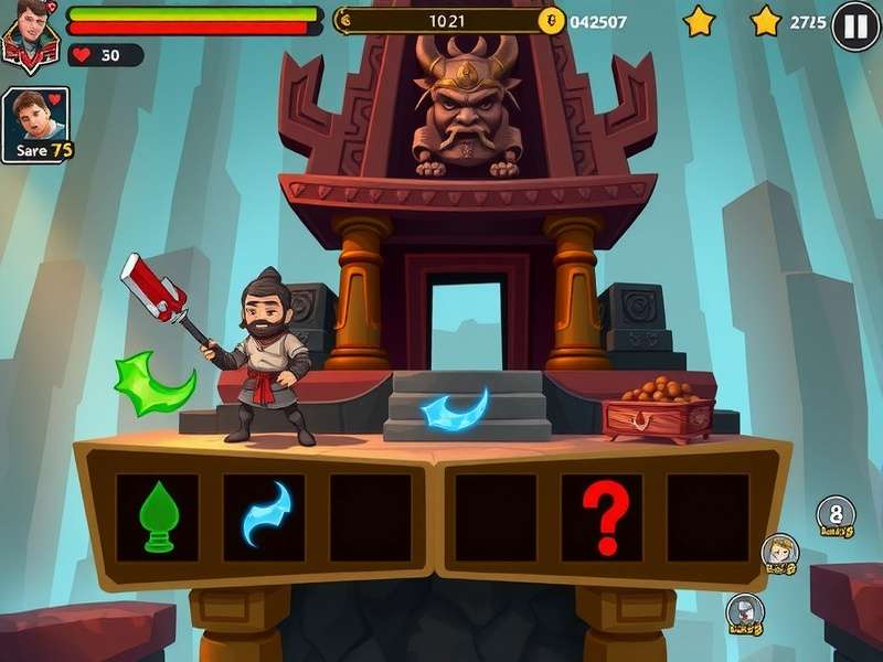 Temple Guardian Adventure gameplay screenshot showing ancient temple environment