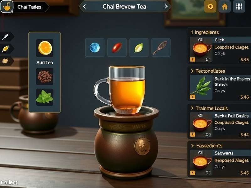 Chai Brew Wizard ingredient selection interface
