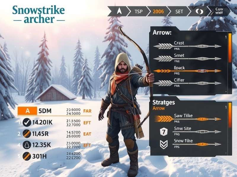 Snowstrike Archer character selection screen