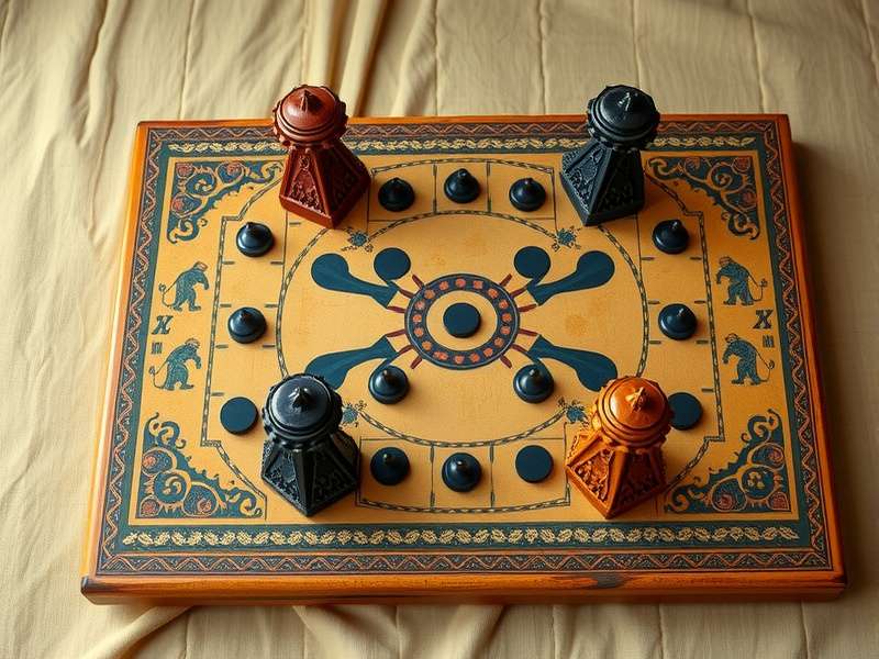 Traditional Mahal Spike Colossus game board with intricate design