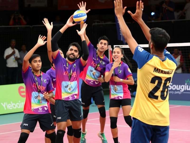 Historic moment of Volley Dominators Mumbai winning their first major tournament