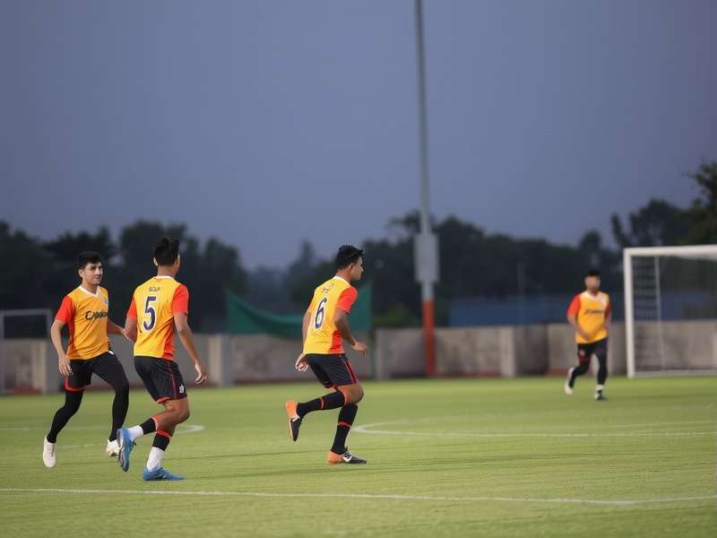 Haryana Football Beginners training session in early days