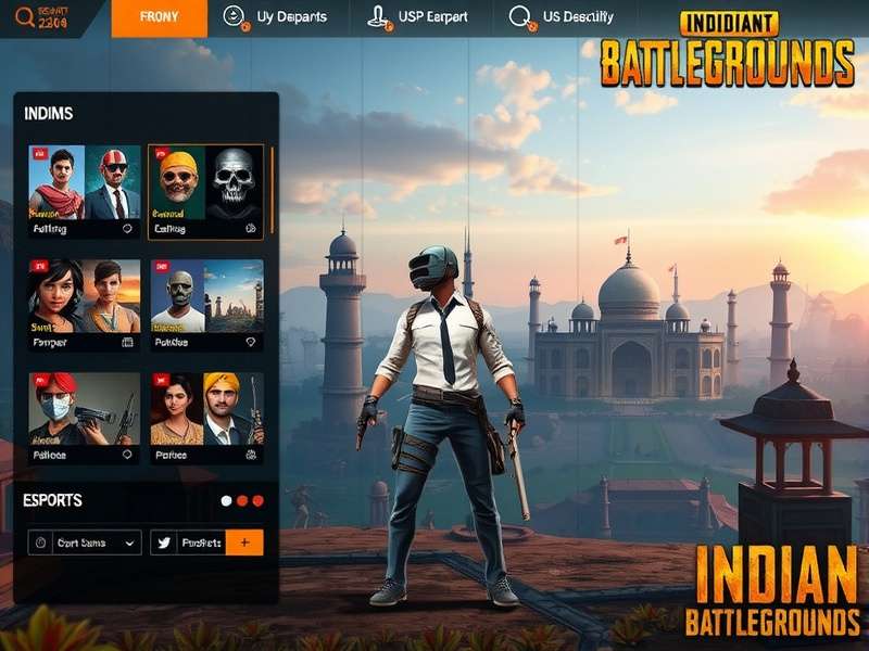 Indian Battlegrounds gameplay screenshot showing vibrant Indian landscapes
