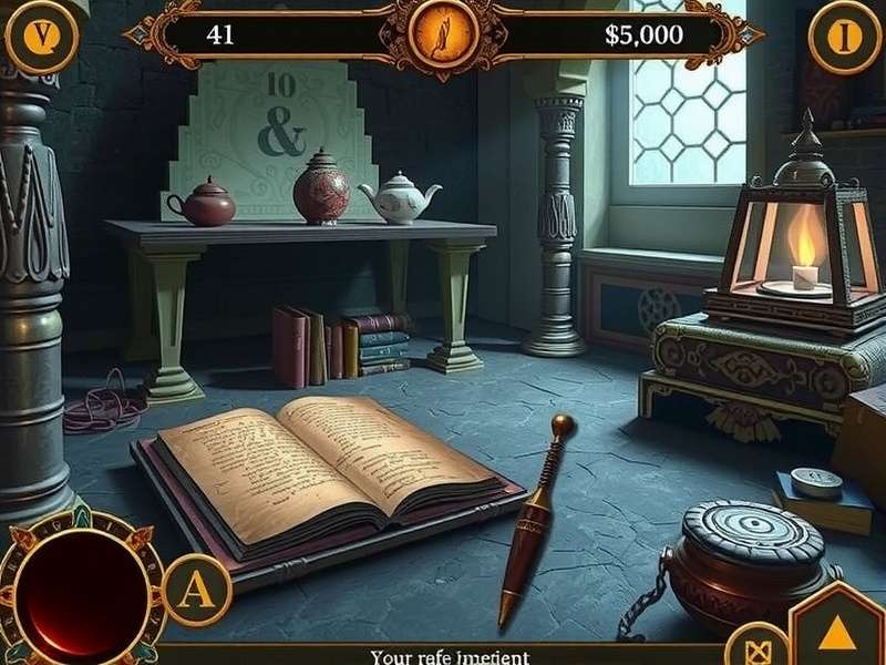 Moonlit Enigma Explorer story scene showing ancient Indian manuscript discovery