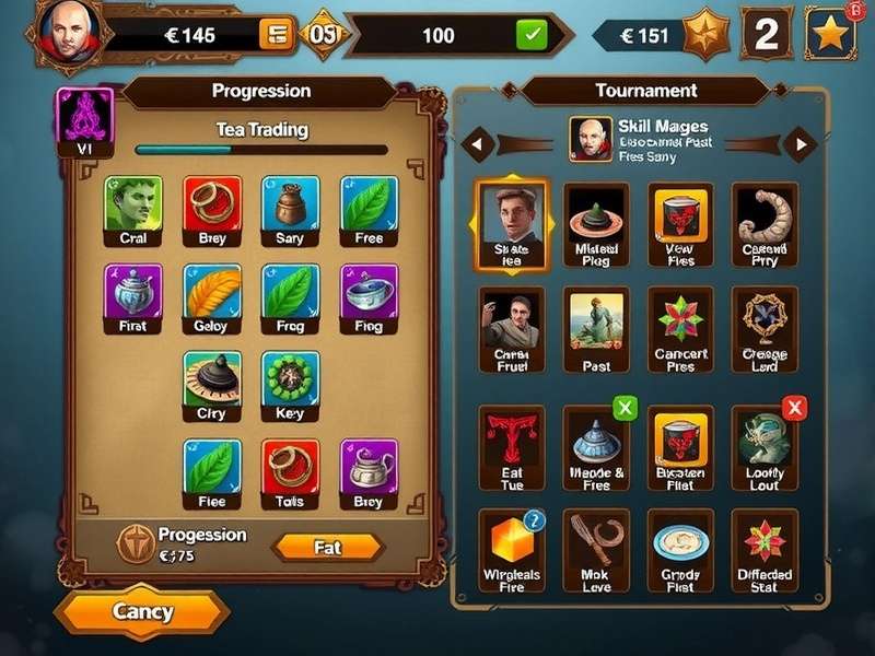 Chai Warlord Supreme gameplay screenshot showing tea trading interface