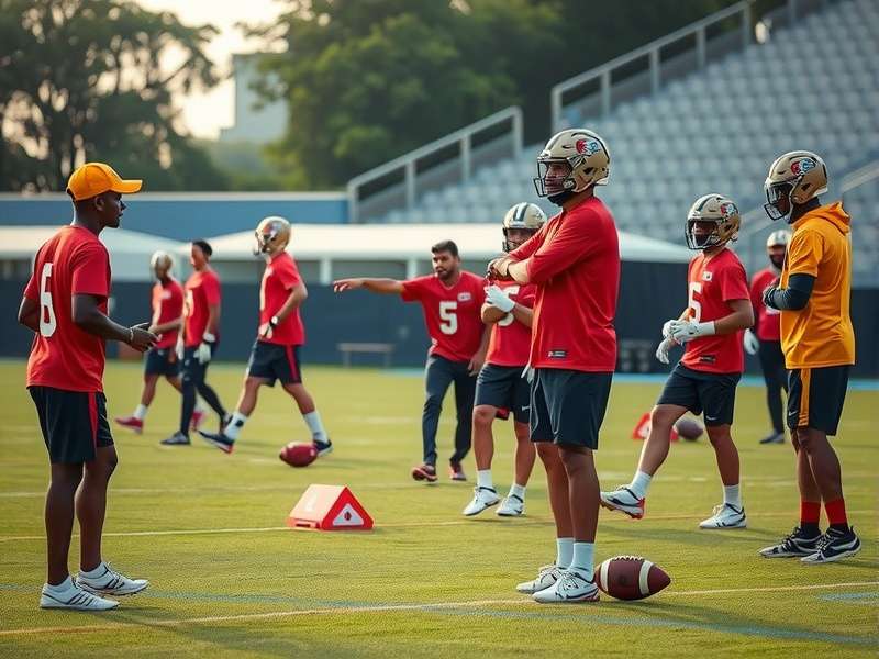 NFL Rising Talents India athletes in competitive action