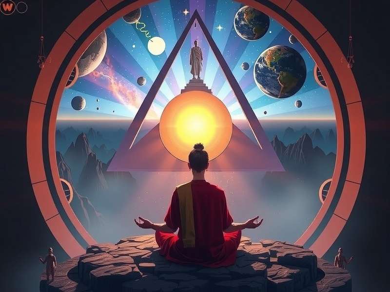 Enlightened Trek gameplay showing spiritual journey