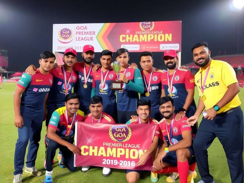 Goa Premier League Champion trophy celebration moment