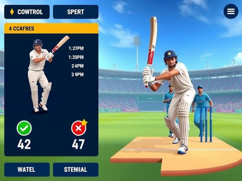Cricket Ace Hero career mode progression screen
