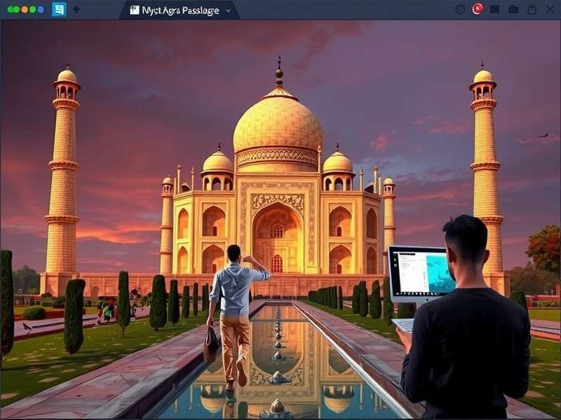 Development team working on Mystic Agra Passage