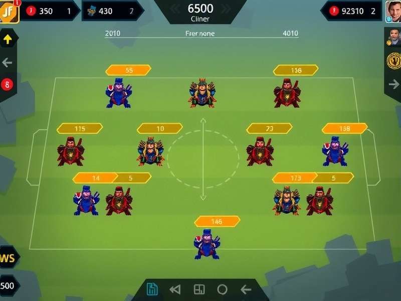 Solid Backline Strategy gameplay screenshot showing defensive formations