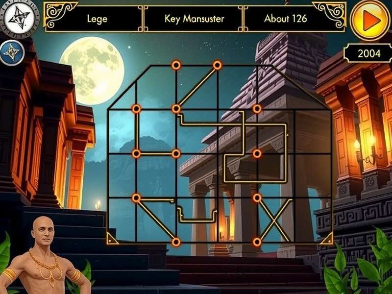 Moonlit Enigma Explorer gameplay screenshot showing mystical Indian temple environment
