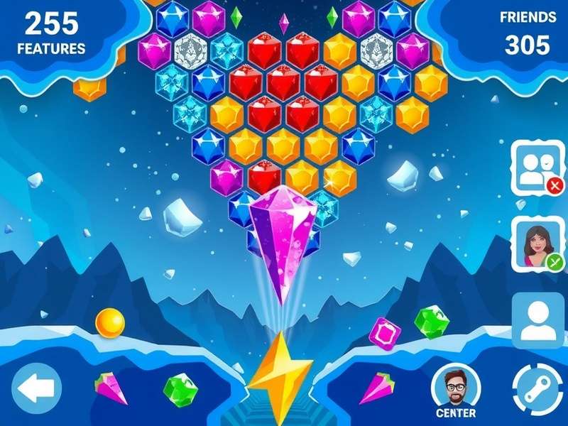 Fiesta Ice Burst social features showing friend interactions and leaderboards