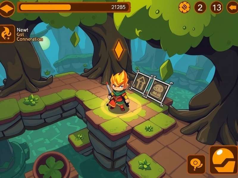 Ginger Mage Sprint gameplay screenshot showing character and environment