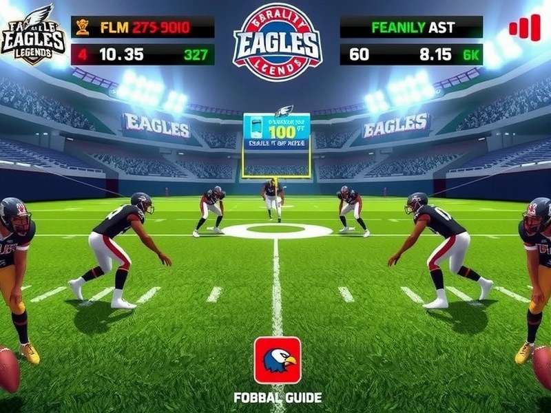 Eagles Football Legends features showcase with multiple game modes