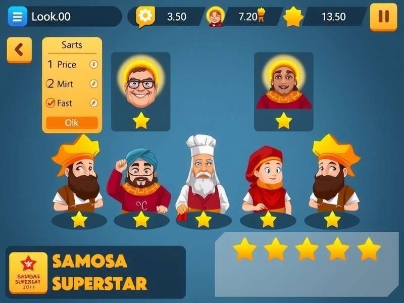 Samosa Superstar gameplay screenshot showing cooking interface