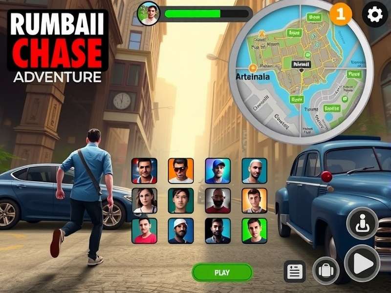 Mumbai Chase Adventure map showing various Mumbai locations
