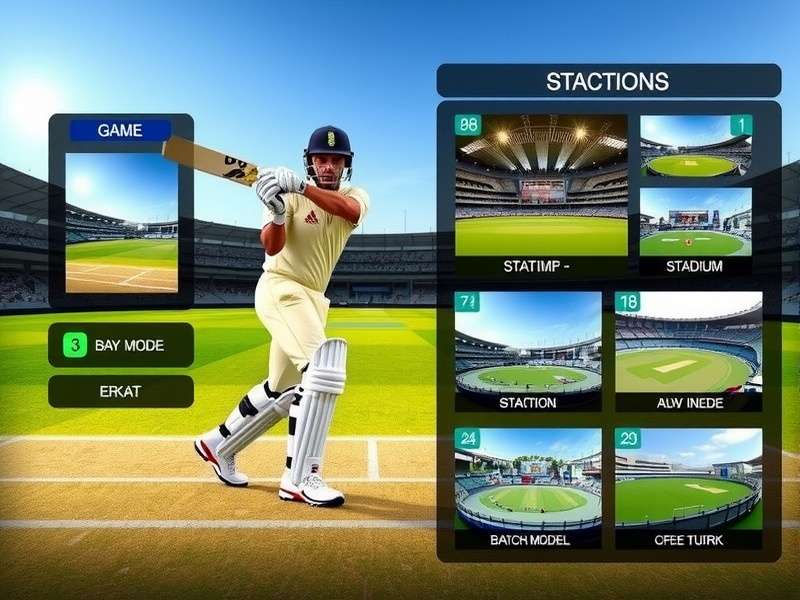 Virat Batting Maestro stadium selection showing various cricket grounds
