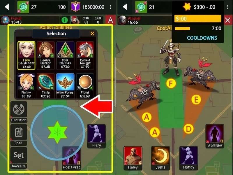 Advanced strategy illustration showing positioning and ability combinations in Guwahati Cheat Elite