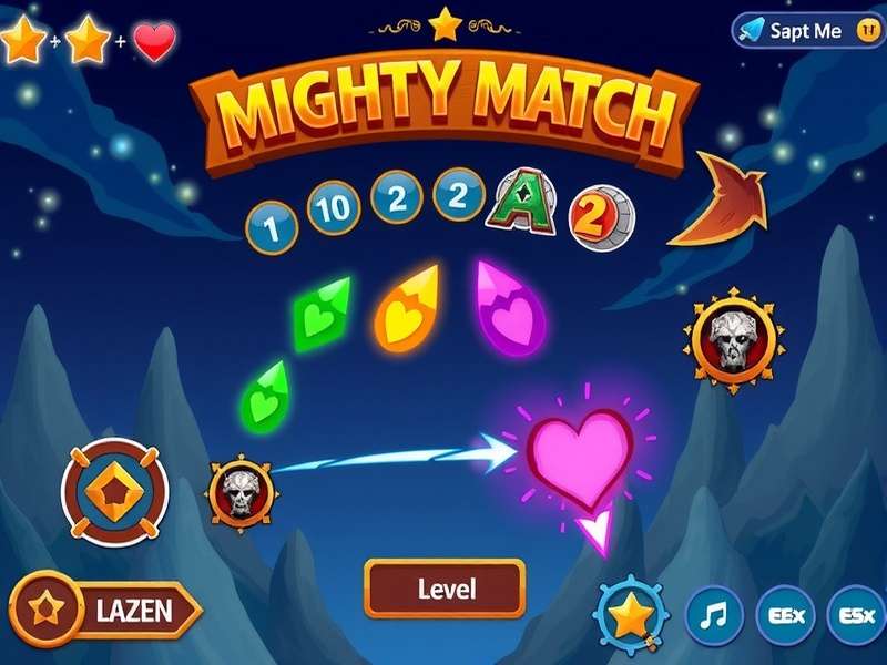 Mighty Match Game Interface