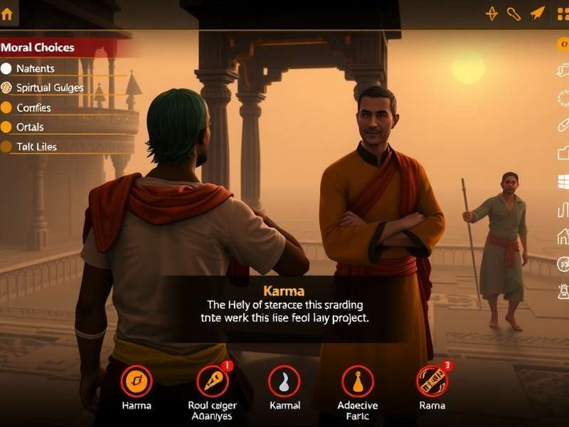 Varanasi Vanguards Venture gameplay screenshot showing character in ancient Varanasi
