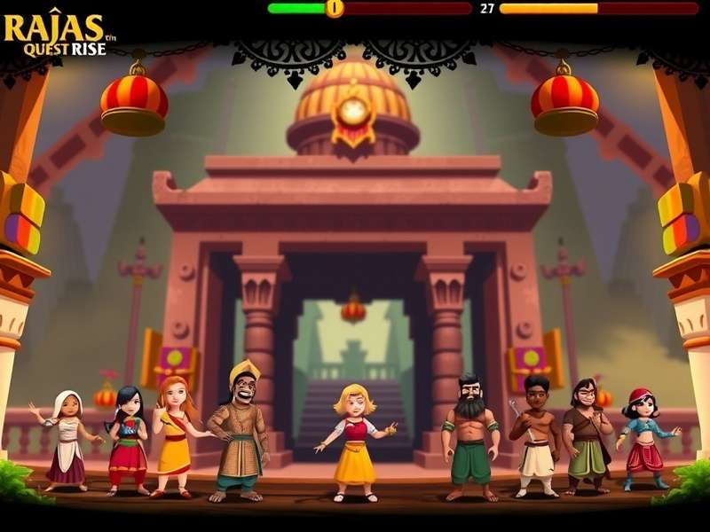 Story scene from Rajas Quest Rise showing dramatic narrative moment
