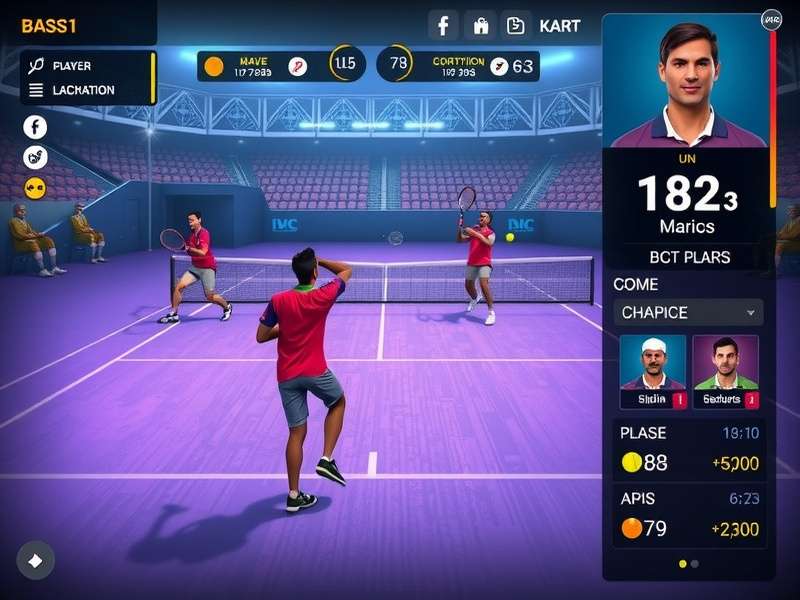 Indian Tennis Serve Conqueror championship match scene