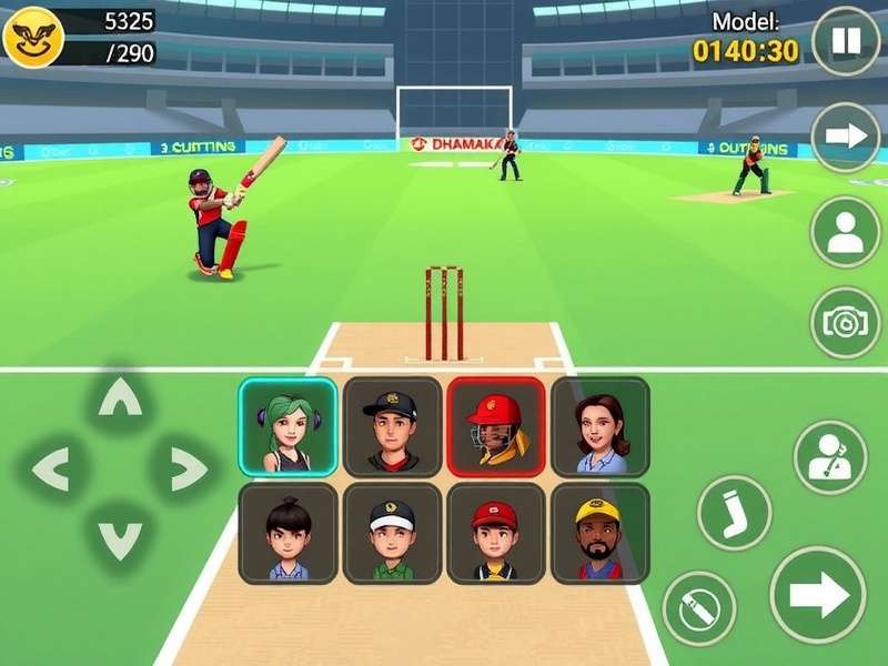 Dhamaka Star Striker character selection screen