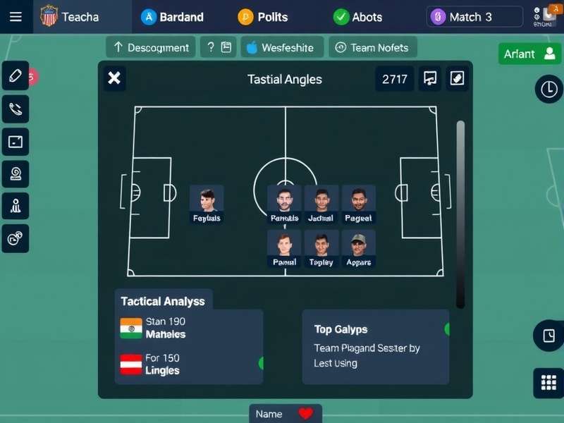 India S Football Heroes tactical analysis screen