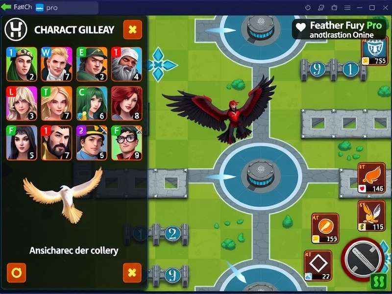 Feather Fury Pro strategy map showing tactical positions