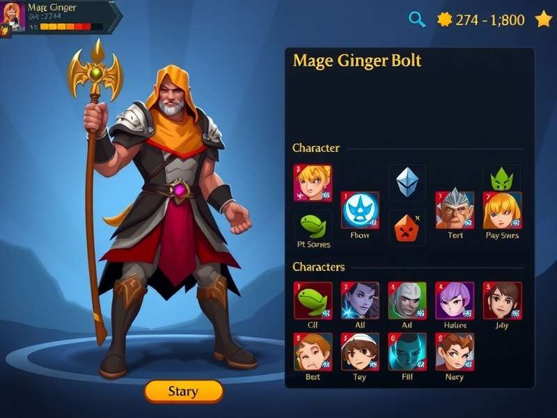 Mage Ginger Bolt gameplay screenshot showing character in action