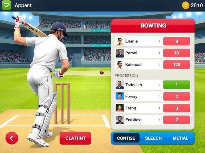 Youth Cricket Frenzy career mode progression screen