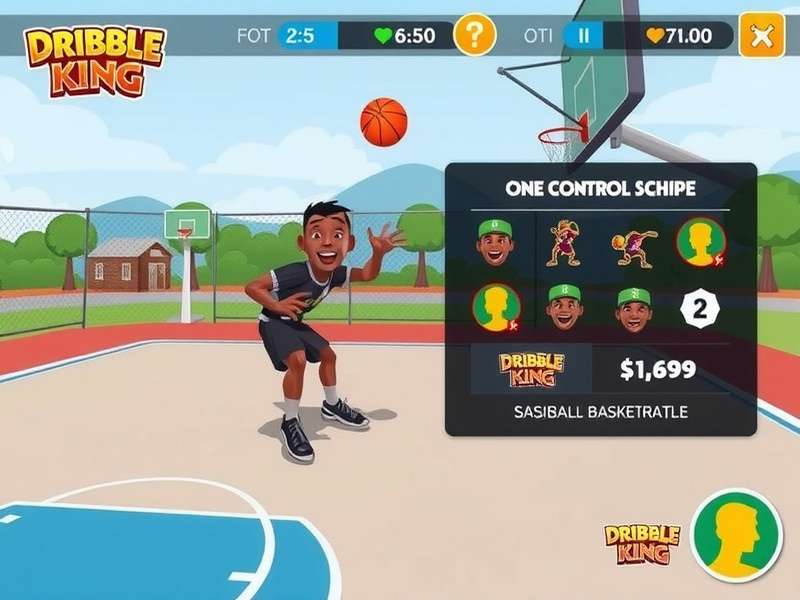 Dribble King character customization interface