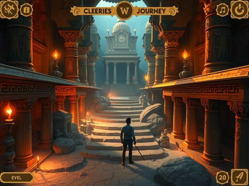 Mystic Temple Journey visual design showcasing temple interiors