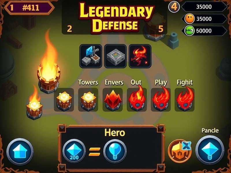 Legendary Defence resource management interface