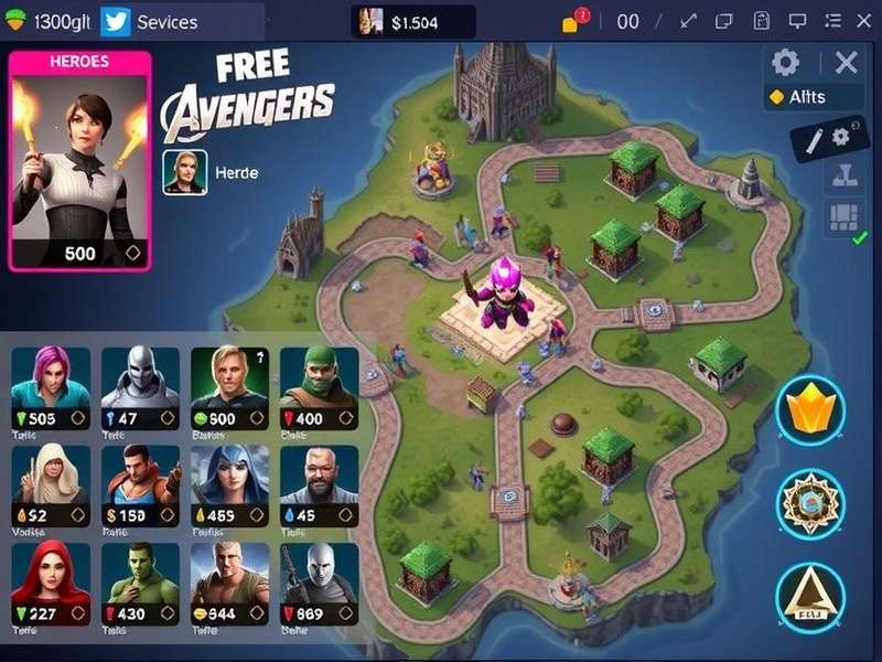 Free Fire Avengers Battle gameplay screenshot showing character abilities in action